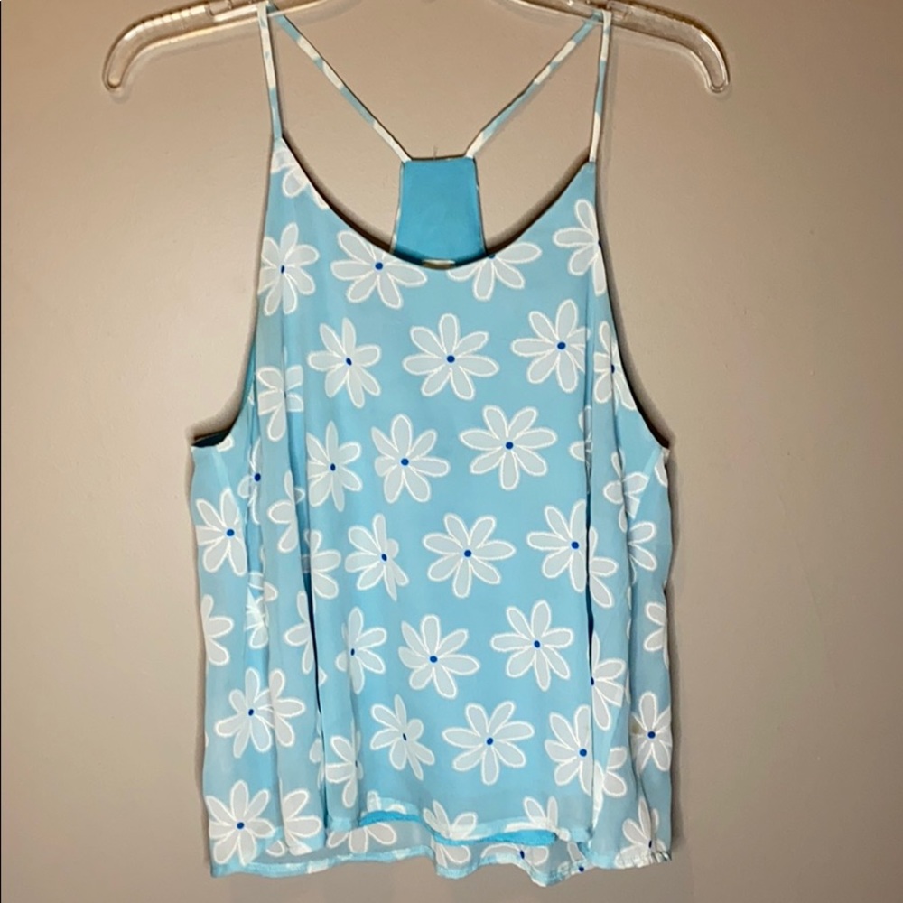 Baby blue top. Size medium
